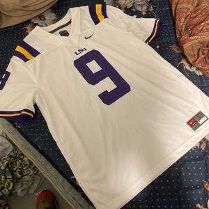 Men’s Nike Joe Burrow White LSU Tigers Burreaux Alumni Player Jersey